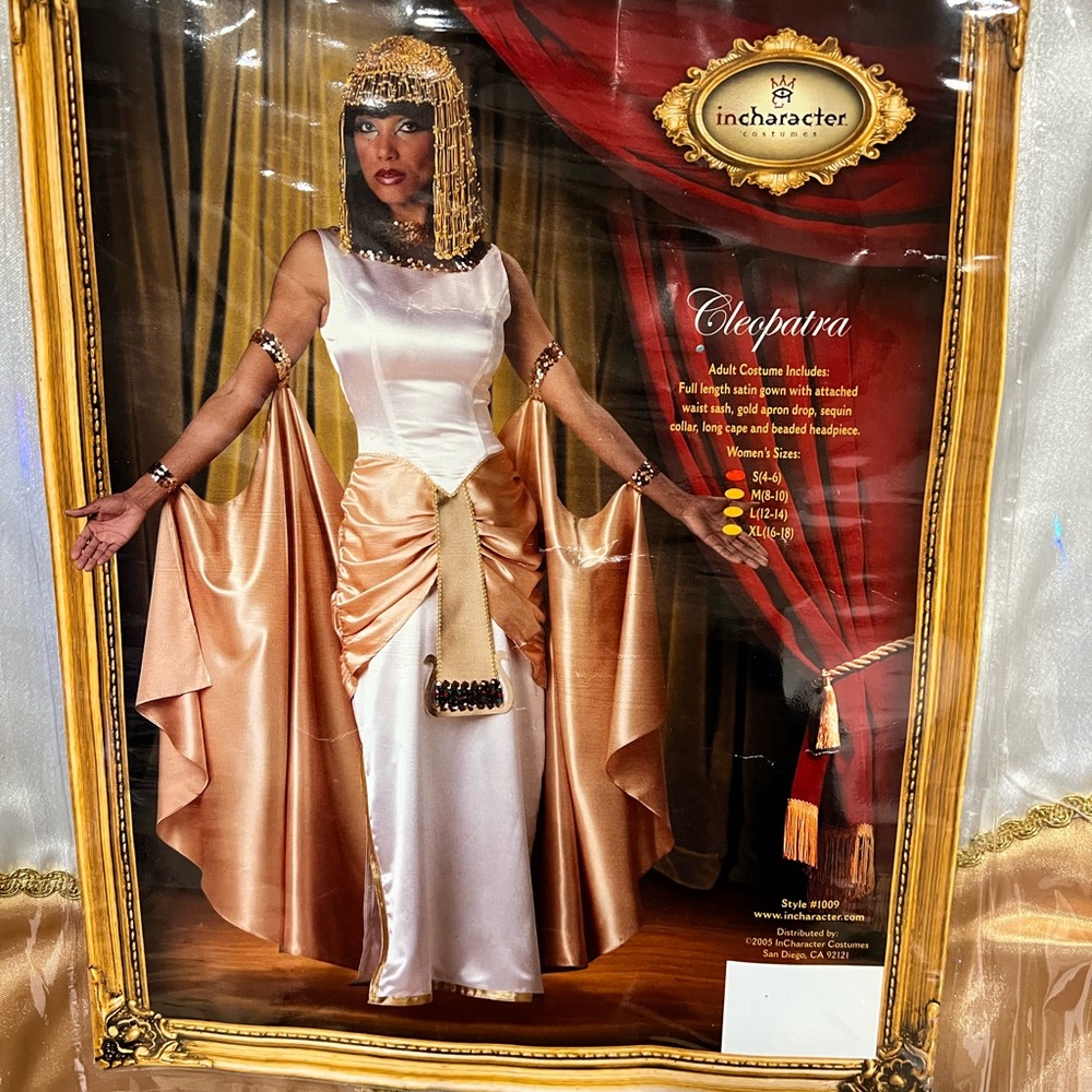 Cleopatra Women’s Costume - White and Gold
